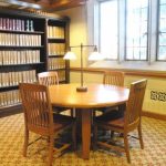 Round group study tables (Arlington Study Table from Jasper .