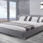 Fabric EU Super King Size Bed Grey PARIS | Super king size bed .
