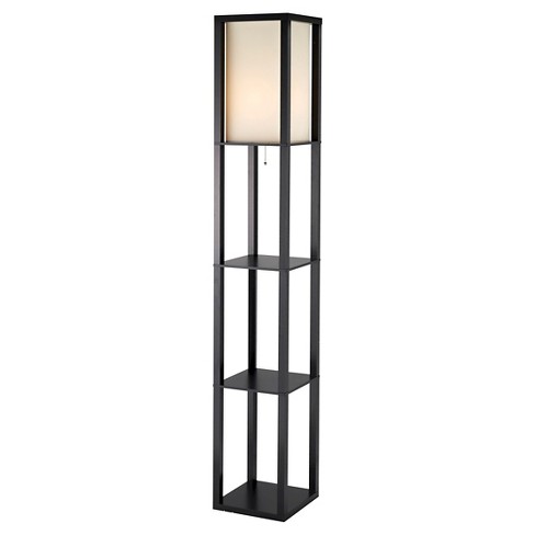 Adesso Titan Tall Shelf Floor Lamp - Black : Targ