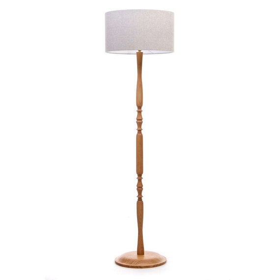 Wooden floorlamp / Oak wood / Standard lamp / Tall lamp / | Et