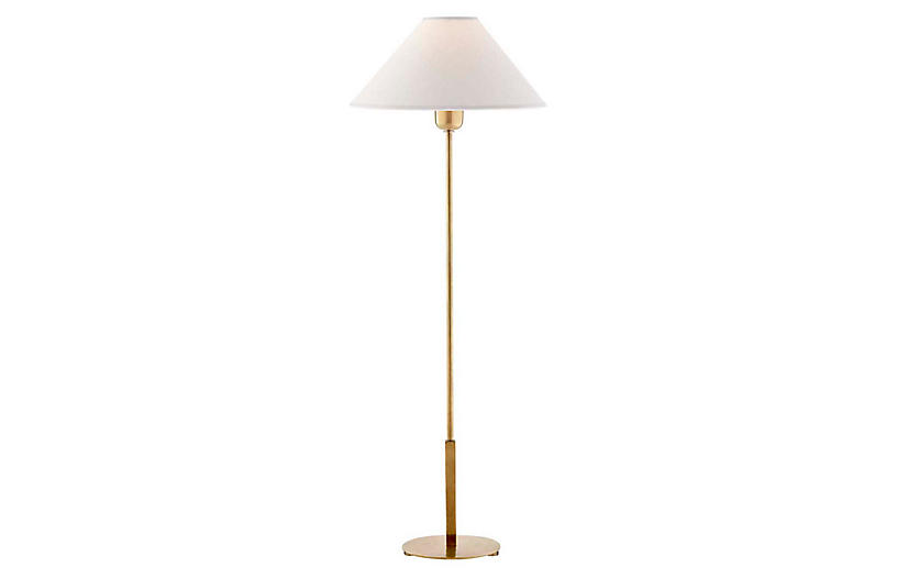 Visual Comfort - Hackney Tall Table Lamp, Antiqued Brass | One .