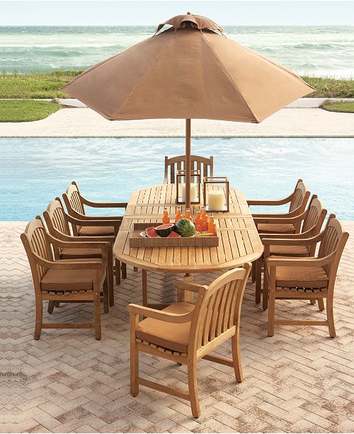 Furniture Bristol Teak Outdoor Dining Collection, Created for .