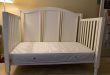 Used Pottery Barn Toddler Convertible Bed with Mattress for sale .