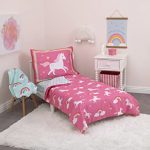 Amazon.com : Carter's Rainbow Unicorn 4 Piece Toddler Bedding Set .