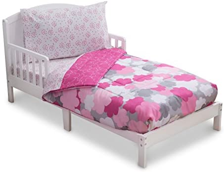 Amazon.com: Toddler Bedding Set | Girls 4 Piece Collection .