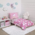 Amazon.com : Little Tikes Rainbow Unicorn 4 Piece Toddler Bedding .