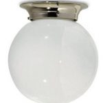 Lefroy Brooks Classic flush globe light, Bathroom ceiling lights .