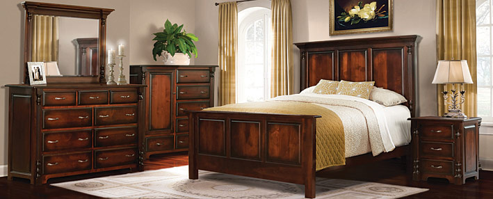 Amish Traditional Bedroom Sets: Solid Wood Handmade Bedroom Furnitu