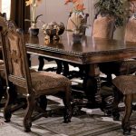 Traditional Cherry Finish Formal Dining Room Set 9Pcs Crown Mark .