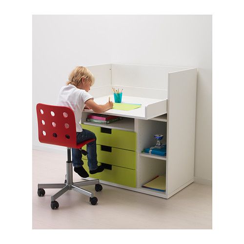 STUVA Changing table/desk - white | Ikea desk, White desks, Ik
