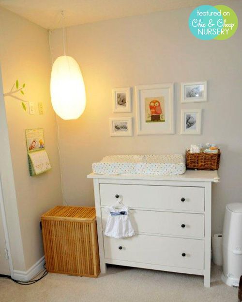 Ikea small Hemnes dresser with changing pad on top - exactely what .