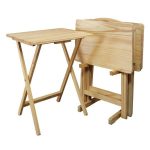 Casual Home 5-Piece Natural Foldable Tray Table 660-40 - The Home .