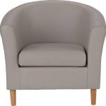 Buy Argos Home Faux Leather Tub Chair - Mocha | Armchairs and .