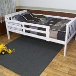 Kids Twin Mission Bed with Safety Rails from DutchCrafters Ami