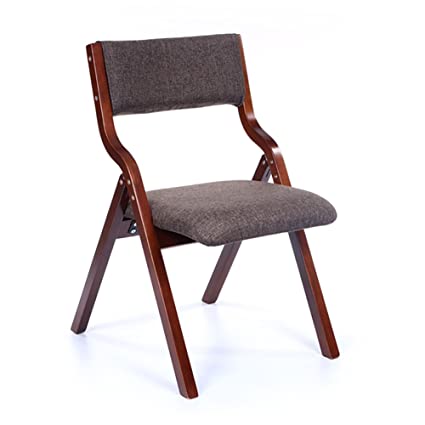 Amazon.com - D-Z Chair, Wooden Home Upholstered Folding Chair .