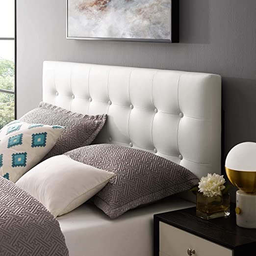 Amazon.com - Modway Emily Tufted Button Faux Leather Upholstered .