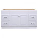 Project Source 60-in White Bathroom Vanity Cabinet at Lowes.c