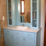 upper cabinets for bathrooms | Bathroom vanity with upper cabinets .