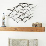 Amazon.com: Deco 79 Brown Flying Birds Modern Metal Wall Art Décor .