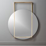 Pendulum Gold Wall Mirror + Reviews | C