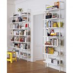 Stairway White 96" Wall Mounted Bookcase (With images) | Wall .