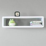 Amazon.com: Modern Slim Floating Shelf, Wall Mount Cube Shelf .