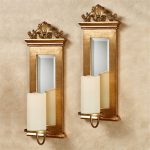 Gold Acanthus Mirrored Wall Sconce S