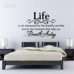 Beautiful bedroom wall art stickers | Wall decals for bedroom .