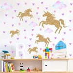 Amazon.com: Watercolour Unicorn Wall Stickers Kids Wall Decals .