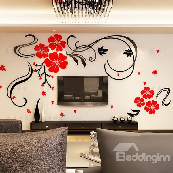 Gorgeous Floral 3D Wall Sticker Wall Art Decal on sale, Buy Retail .