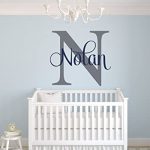Amazon.com: Custom Name Monogram Wall Decal - Nursery Wall Decals .