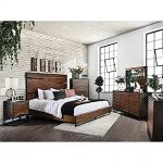 Amazon.com: Esofastore Contemporary Dark Walnut Finish Bedroom .