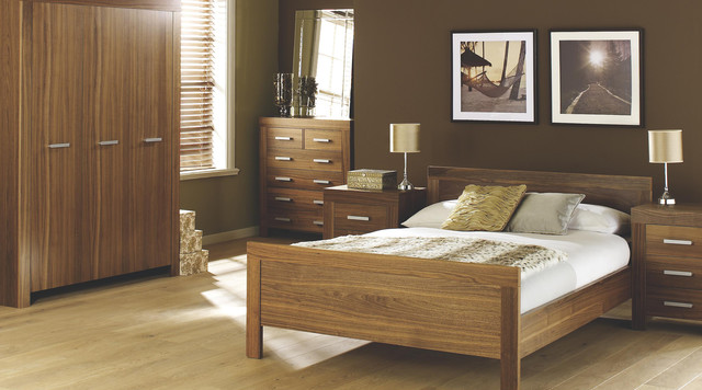 Contemporary Walnut Bedroom Furniture - Contemporary - Bedroom .
