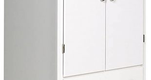 Amazon.com: Prepac White Monterey 2 Door Armoire: Kitchen & Dini