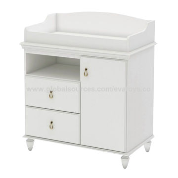 China 2016 hot sale white wooden baby changing table W08C125 on .