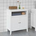 Dark Bathroom Cabinets: White Storage Cabinet For Bathro