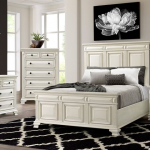 Calloway White Panel Bedroom Set - Queen | Nader's Furnitu