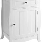 Amazon.com: SONGMICS White Nightstand, End Table with Storage .
