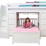 Chelsea Twin Twin L Shaped Storage Loft Bed with Stairs .
