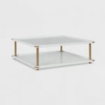 Volta Square Coffee Table White - CosmoLiving By Cosmopolitan : Targ
