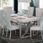 ✅ Kiu Modern Rectangular Dining Table, White by Franco Furniture .
