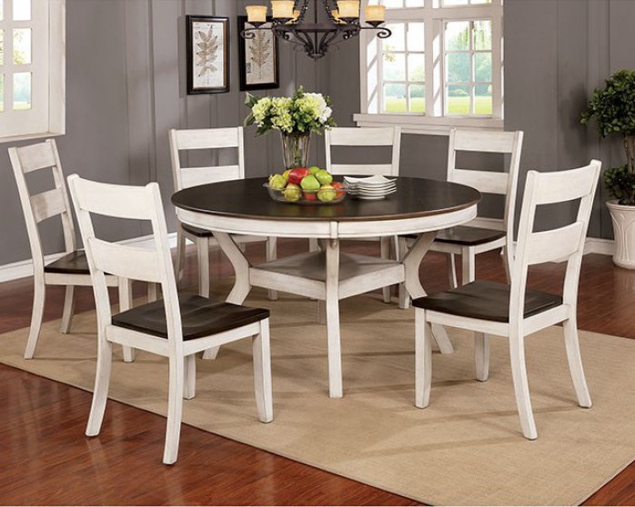 White Dining Table And Chairs Efistu Com, White Round Dining Room Table And Chairs