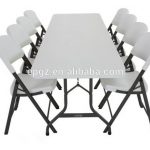 White Plastic Rectangle Banquet Table And Chair/folding Banquet .