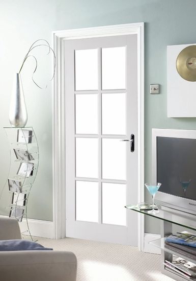 interior doors with glass panels | Avesta 8 Light Clear Glazed .