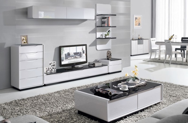White Gloss Living Room Furniture — Oscarsplace Furniture Ideas .