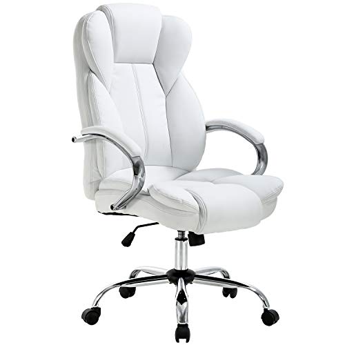 Amazon.com: Ergonomic Office Chair Desk Chair PU Leather Computer .