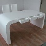 New Design White Personal Small Office Desk Furnitu