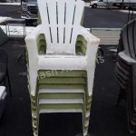Nine green and white plastic Adirondack chairs | Hash Auctio