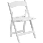 White Plastic Folding Chairs — Bridal Suite Bermu