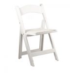 White Resin Folding Chair Rentals - Premiere Events Austin,